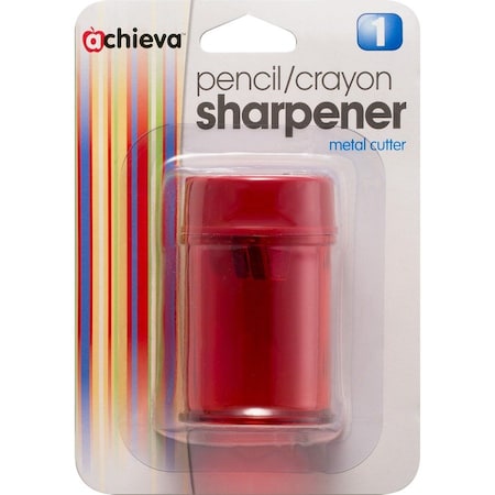Pencil/Crayon Sharpeners, 2 Hole, Oval, 8/BX, Red PK